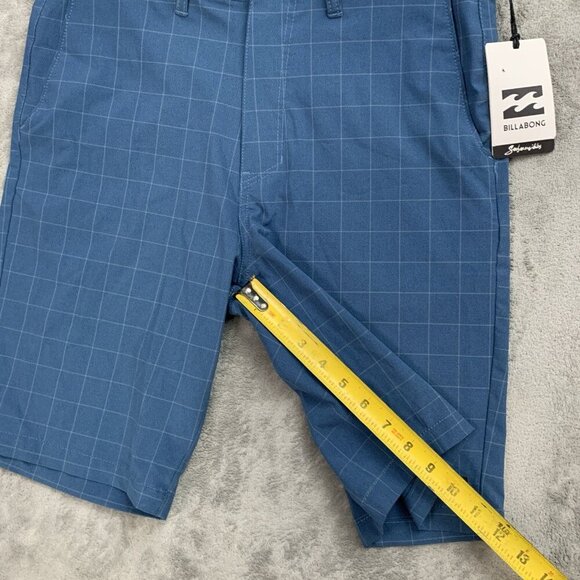 Billabong Shorts Mens 30 Blue Plaid Crossfire Submersibles Land Swim Casual 9” - Picture 4 of 12